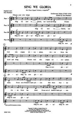Guillaume Dufay: Sing We Gloria