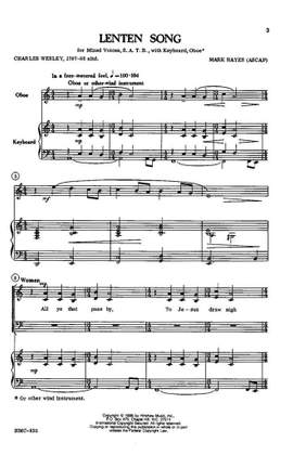 Mark Hayes: Lenten Song