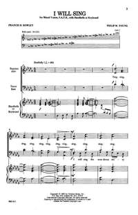 Philip M. Young: I Will Sing