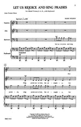Mark Wilson: Let Us Rejoice And Sing Praises