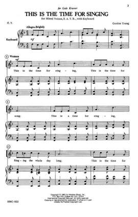 Gordon Young: This Is The Time For Singing