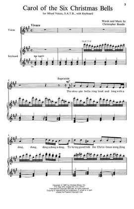 Christopher Boodle: Carol Of The Six Christmas Bells