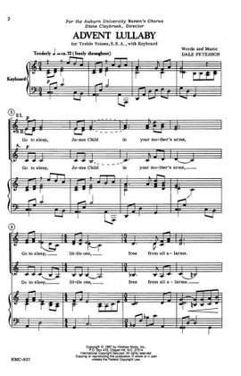 Dale Peterson: Advent Lullaby