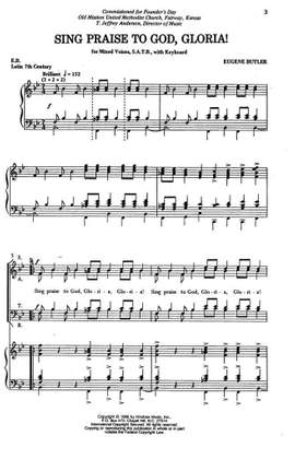 Eugene Butler: Sing Praise To God, Gloria !