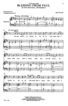 John Horman: Blessing From Paul