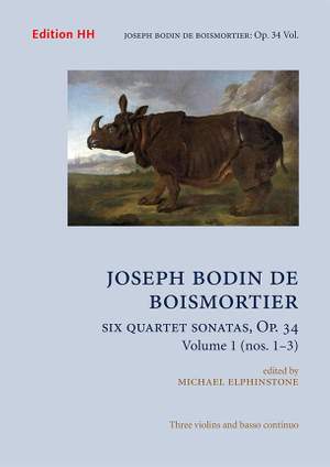 Boismortier, J B d: Six quartet sonatas op. 34 Vol. 1