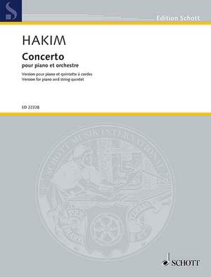 Hakim, N: Concerto pour piano