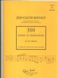 Jean Claude Raynaud: 300 Textes et Realisations Cahier 15