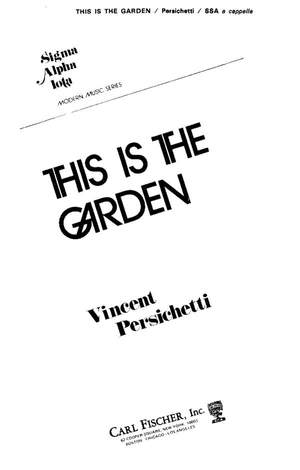 Vincent Persichetti: This Is the Garden
