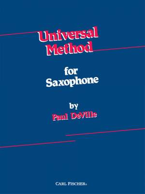 Paul De Ville: Universal Method for Saxophone - Spiral