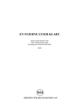 Caroline Borello Lerche: En Stjerne Lyser Klart