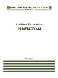 Axel Raoul Wachtmeister: In Memoriam