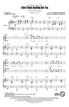 Martin Charnin_Charles Strouse: I Don't Need Anything But You