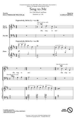 Laura Farnell: Sing to Me