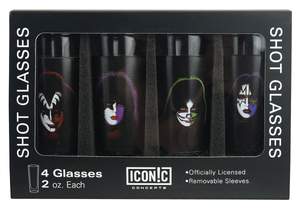 Kiss: Solo Albums - 4-Piece Shot Glass Set
