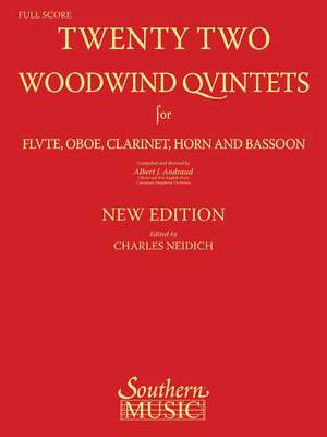 Albert Andraud: 22 Woodwind Quintets - New Edition
