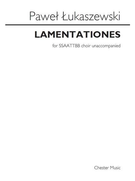 Paweł Łukaszewski: Lamentationes