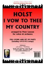Gustav Holst I Vow To Thee My Country Presto Sheet Music