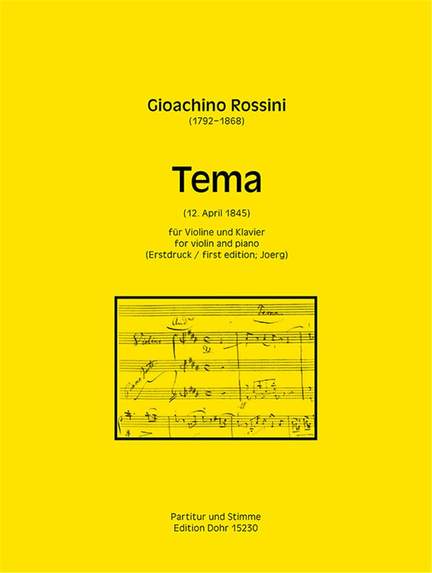 Rossini, G A: Tema