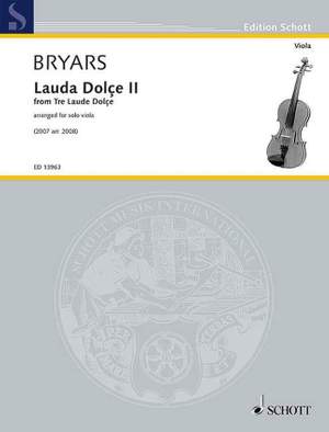 Bryars, G: Lauda Dolçe II