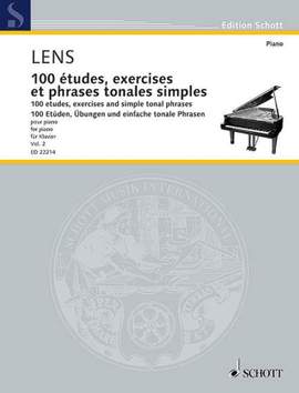 Lens, N: 100 études, Exercices Et Phrases Tonales Simples Vol. 2
