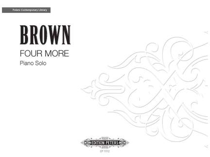 Brown, Earle: Four More