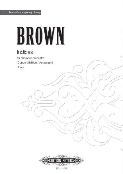 Brown, Earle: Indices