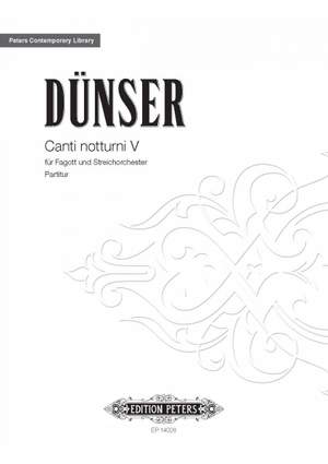 Dünser, Richard: Canti notturni V