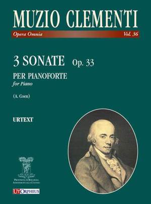 Clementi, M: 3 Sonatas op. 33