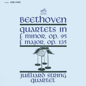 Beethoven: String Quartet No. 11 'Serioso' & String Quartet No. 16