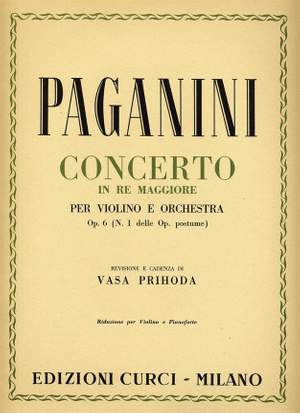 Vasa Prihoda: Concerto per violino e orchestra in Re m