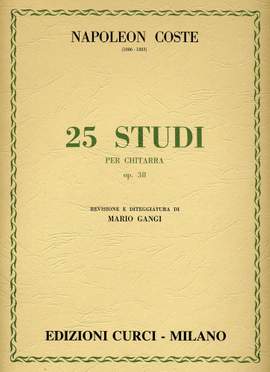 Napoleon Coste: 25 Studi Chit. Op.38