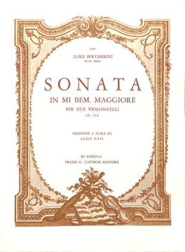 Luigi Boccherini: Sonata in Mi B (G 75)