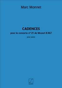 Marc Monnet: Cadences du concerto n° 21 de Mozart K 467