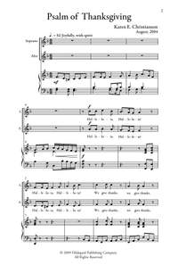 Karen E. Christianson: Psalm Of Thanksgiving