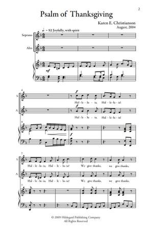 Karen E. Christianson: Psalm Of Thanksgiving