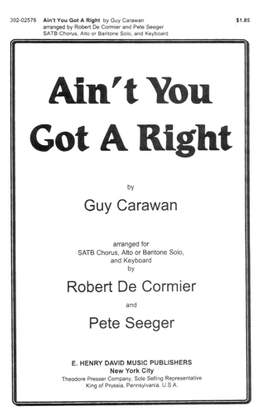 Guy Carawan: Ain't You Got A Right