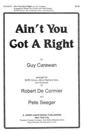 Guy Carawan: Ain't You Got A Right