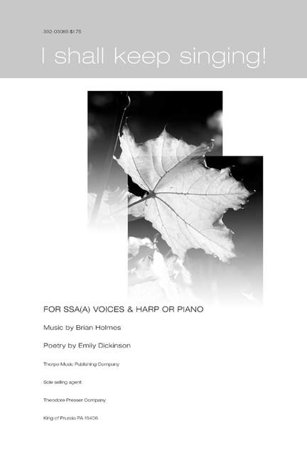 Brian Holmes: I Shall Keep Singing!