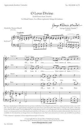 Georg Friedrich Händel: O Love Divine