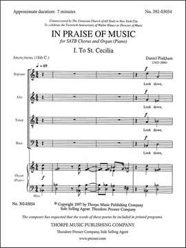 Daniel Pinkham: In Praise Of Music