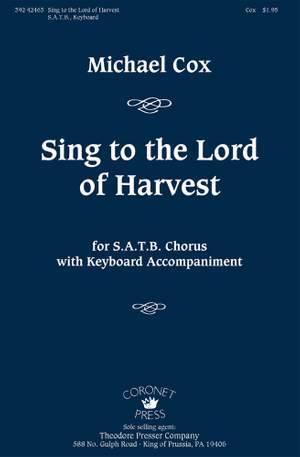 Michael Cox: Sing To The Lord Of Harvest