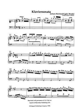Juliane Reichardt: Claviersonata