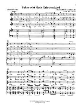 Johanna Kinkel: Lieder Vol. I