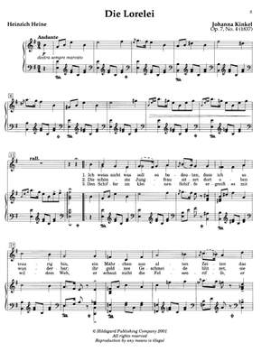 Johanna Kinkel: Lieder, Volume Ii