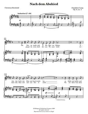Josephine Lang: Lieder, Volume 2