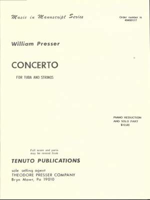 William Presser: Concerto