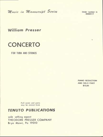 William Presser: Concerto