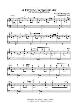 Madame Krumpholtz: 3 Pieces for Harp
