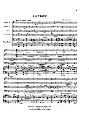 Elfrida Andrée: Piano Quintet In E Minor